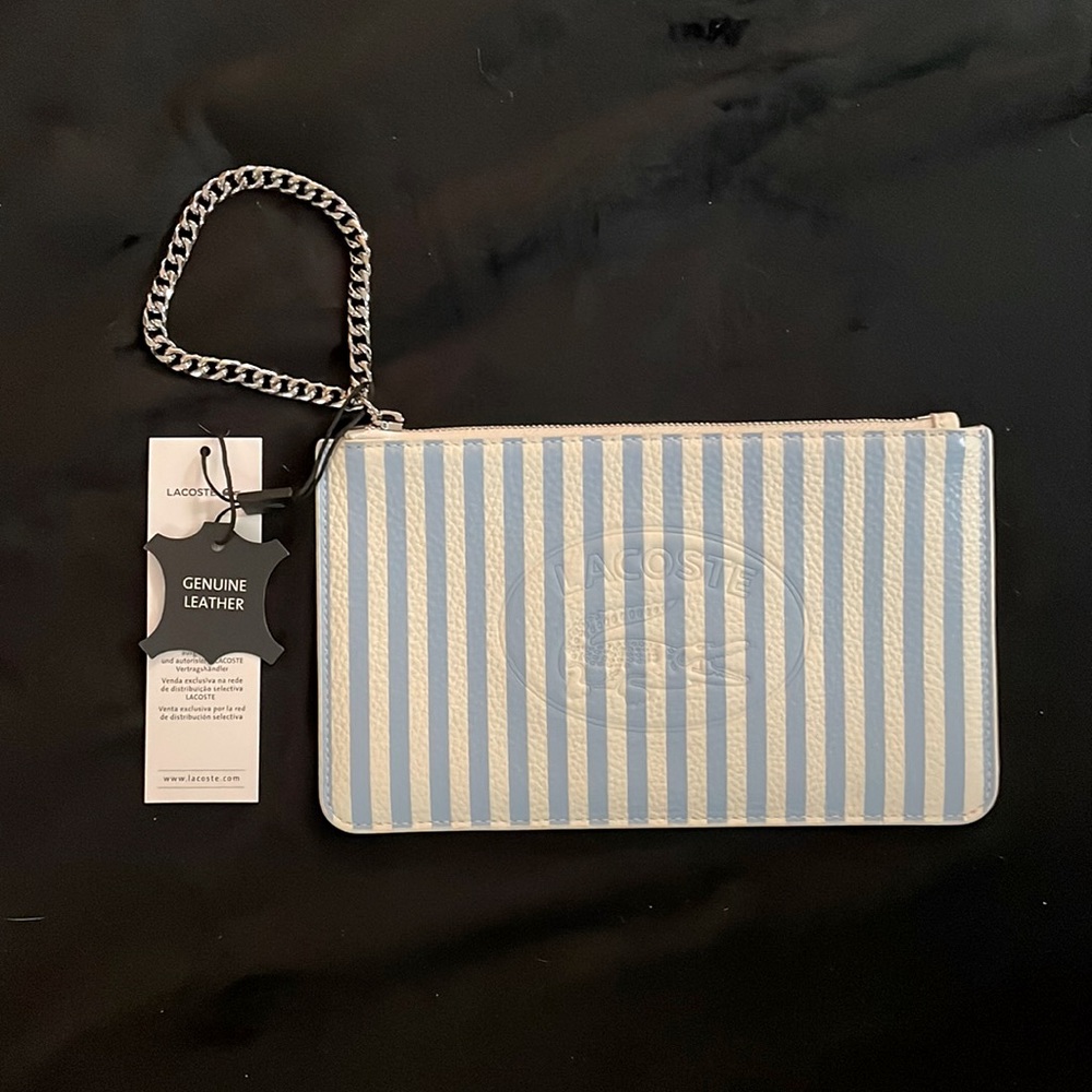 Lacoste Lds Clutch w/ wristlet Zip.